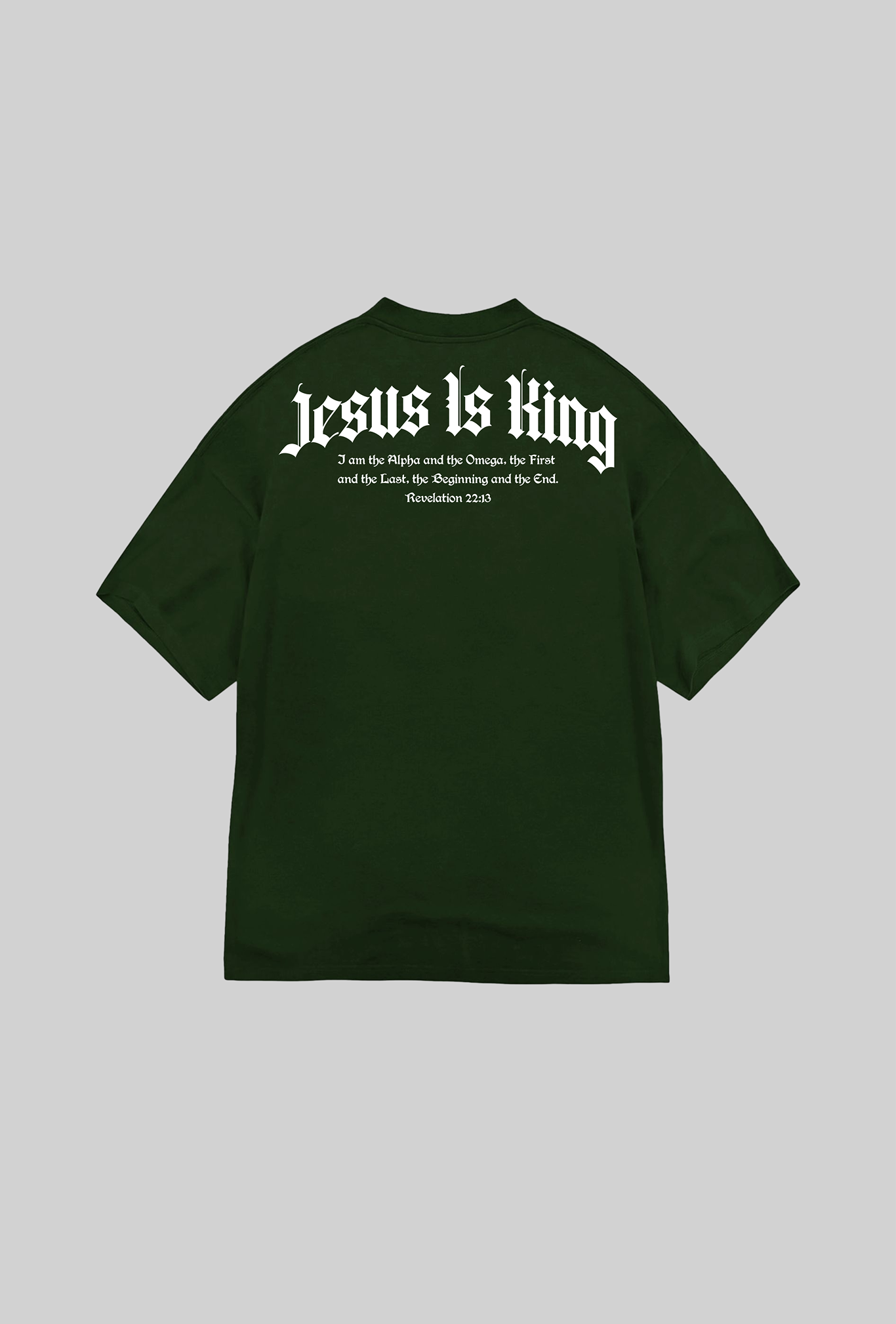 Jesus Is King Oversized - Washed