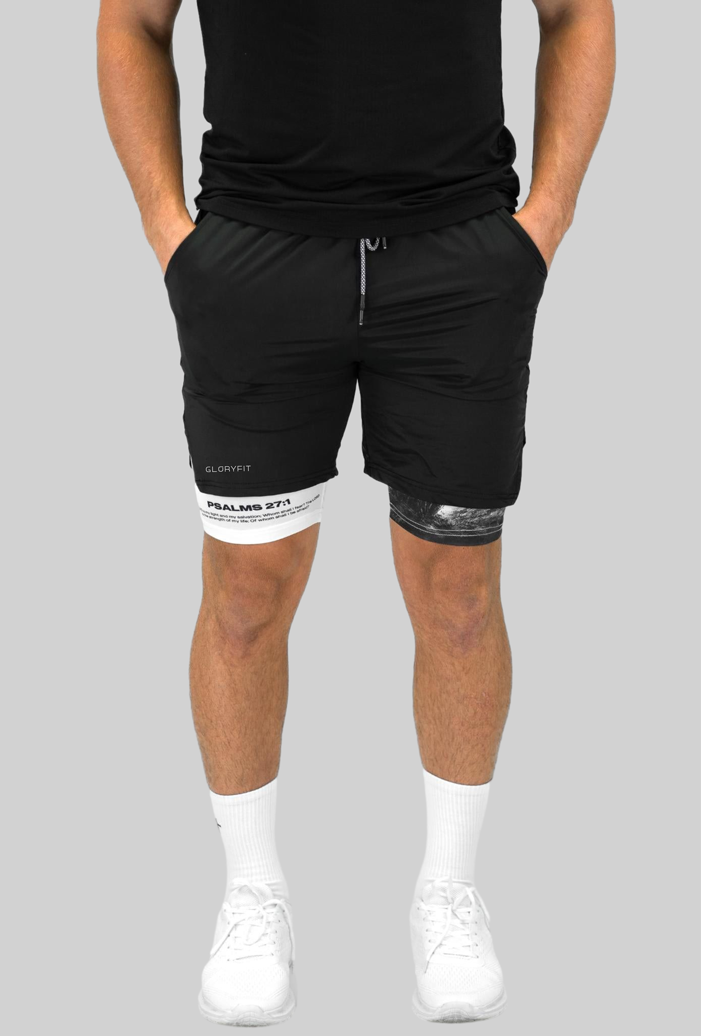 Psalms 27:1 Soldier’s Faith Performance Shorts