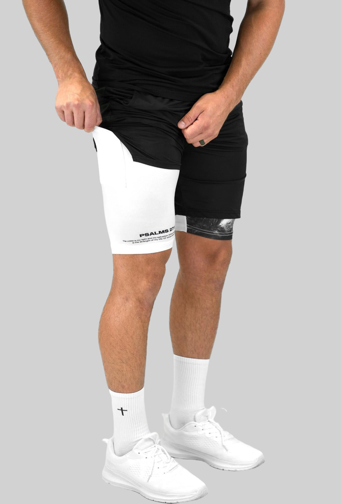 Psalms 27:1 Soldier’s Faith Performance Shorts