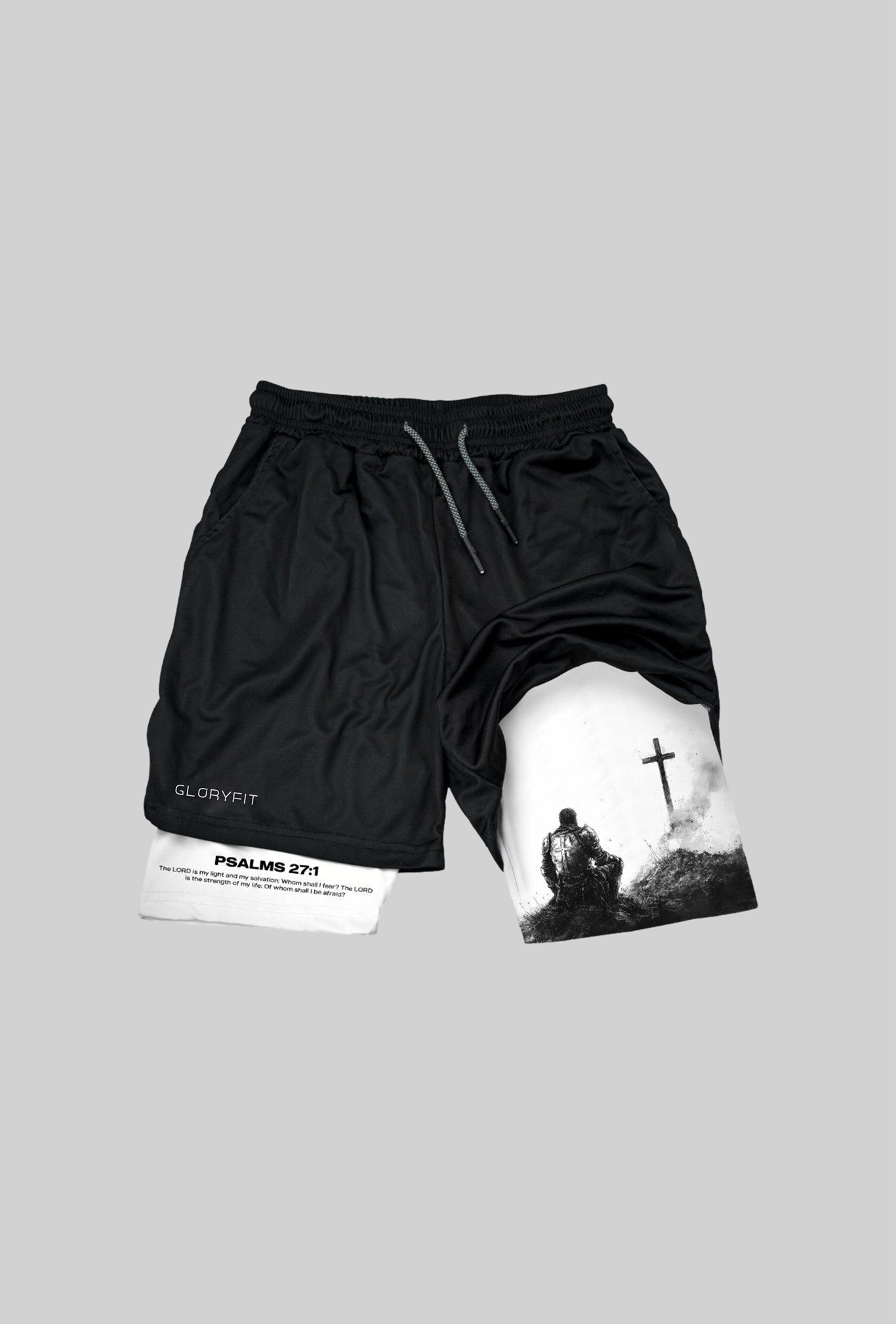 Psalms 27:1 Soldier’s Faith Performance Shorts
